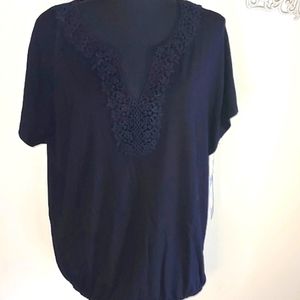 Chaus New York Painterly Elegance Top